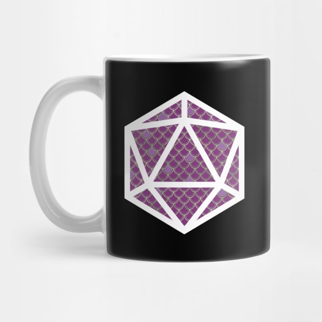 D20 Decal Badge - Scales Purple by aaallsmiles